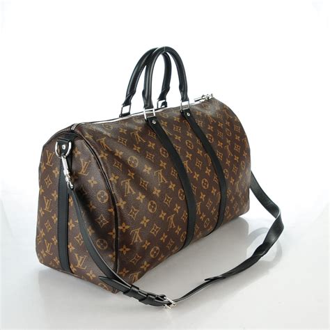 LOUIS VUITTON Monogram Macassar Keepall Bandouliere 45 